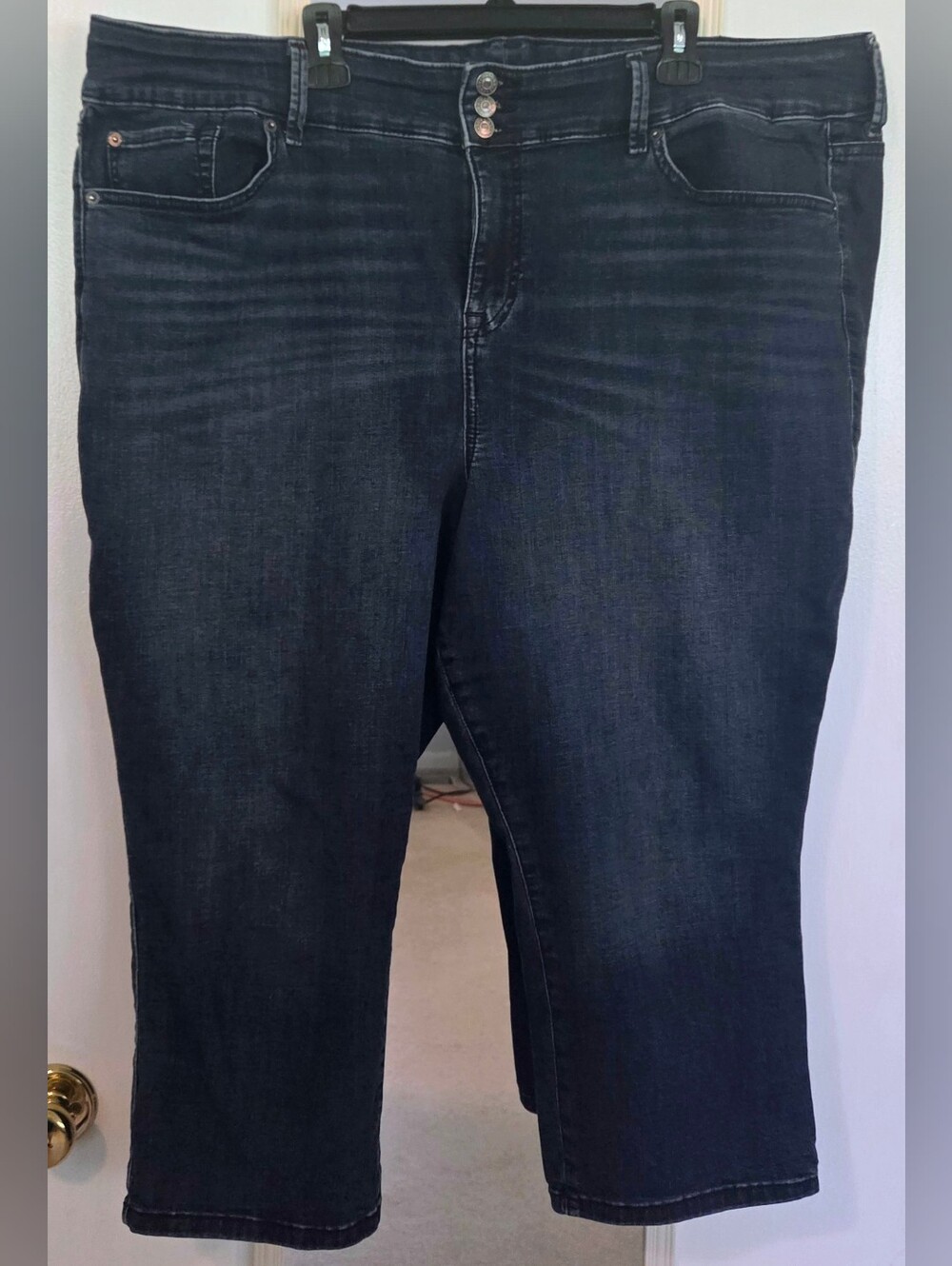 Torrid Plus Size 26 Dark Wash Capri Jeans